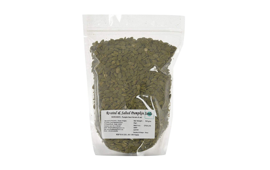 Kenny Delights Roasted & Salted Pumpkin Seeds  Pack  900 grams
